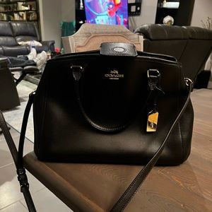 Black satchel 3 interior pockets